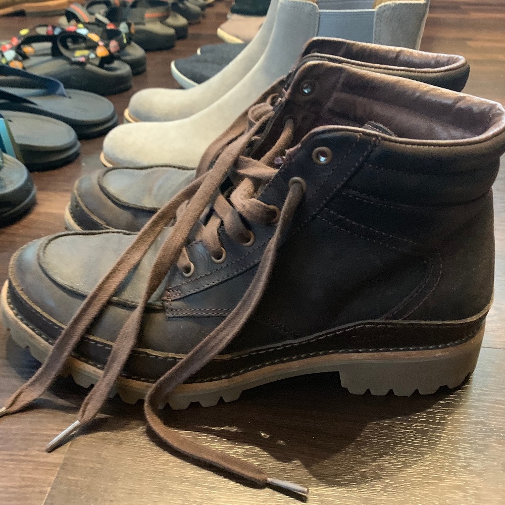Chaco waterproof leather boot with heel